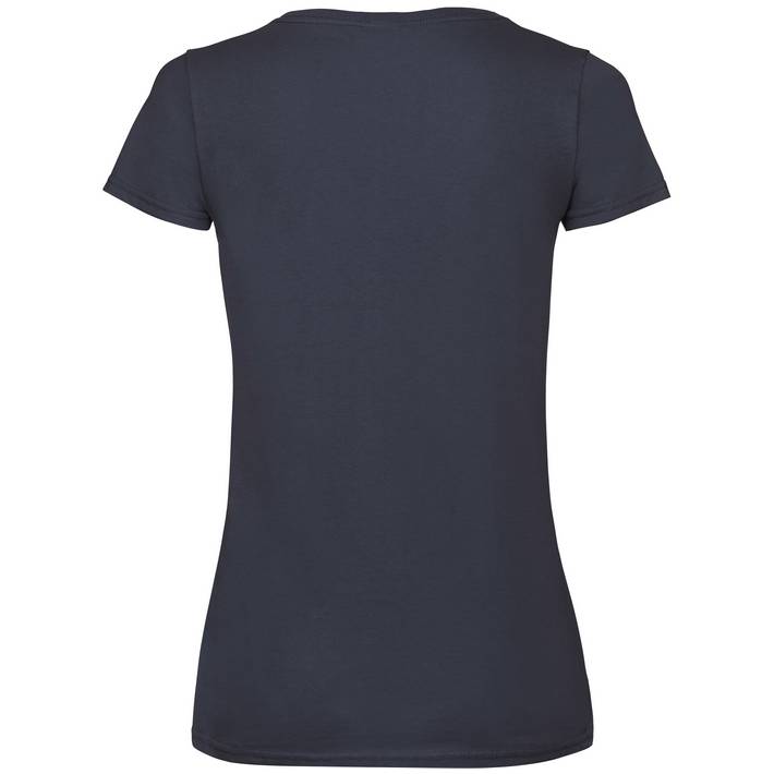 16.1398 F.O.L. - Lady-Fit Valueweight V-Neck T deep navy .a36