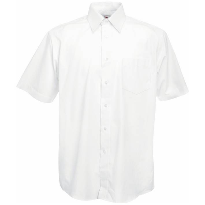 16.5116 F.O.L.  Poplin Shirt SSL white .001