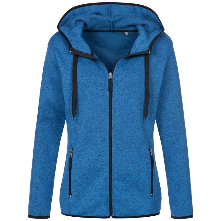 05.5950 Stedman - Knit Fleece Jacket Women blue melange .l19
