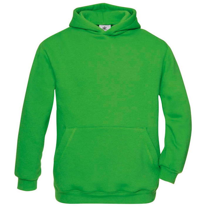 01.0681 B&C - Hooded /kids real green .732