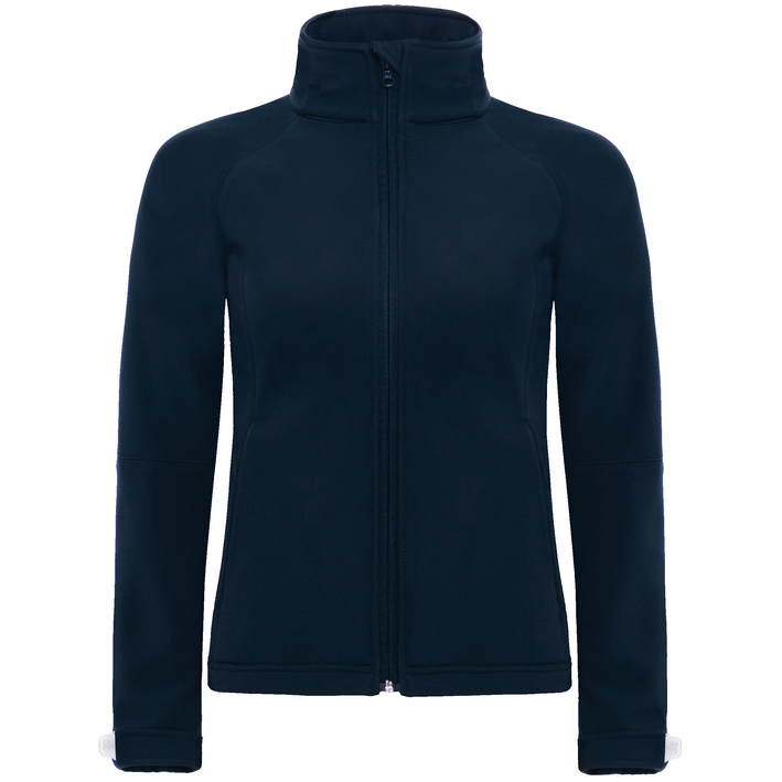 01.0937 B&C - Hooded Softshell /women navy .003