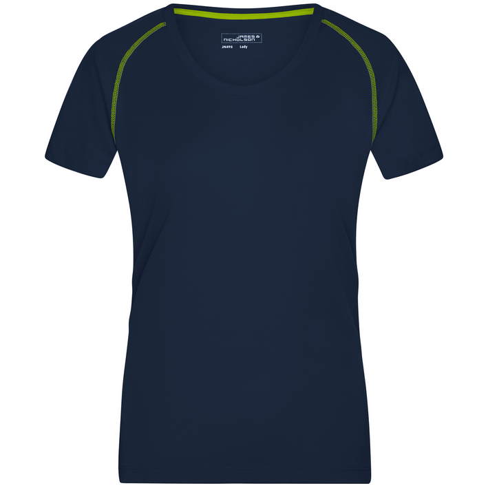 02.0495 James & Nicholson - JN 495 navy/bright yellow .r02