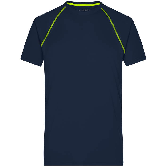 02.0496 James & Nicholson - JN 496 navy/bright yellow .r02