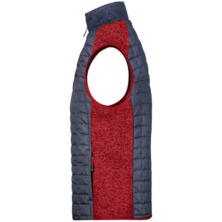 02.0740 James & Nicholson - JN 740 red melange/anthracite melange .z13