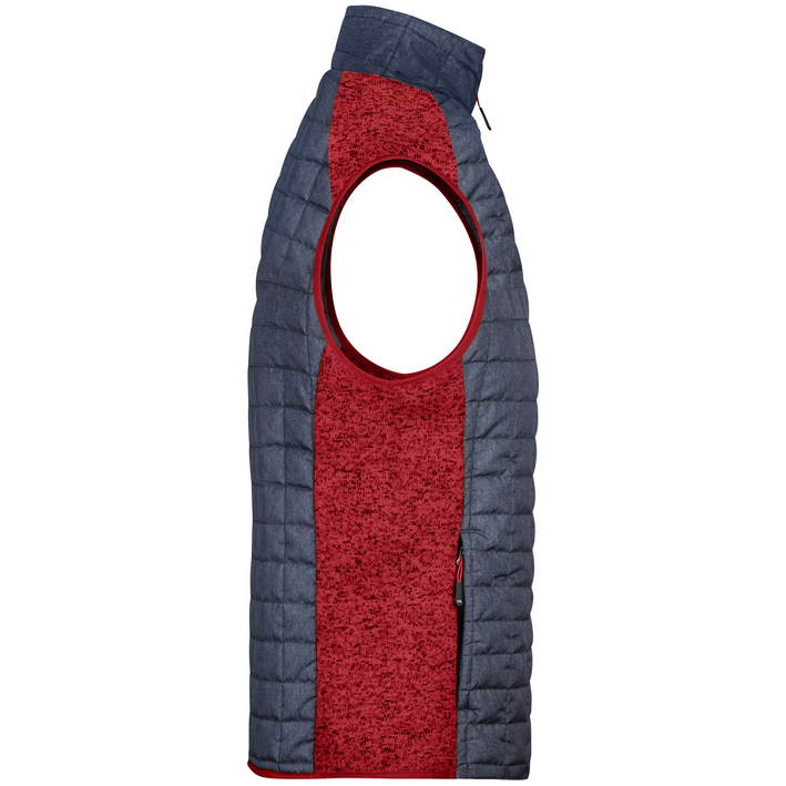 02.0740 James & Nicholson - JN 740 red melange/anthracite melange .z13