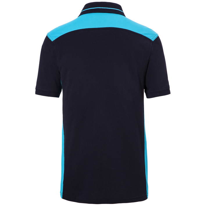 02.0858 James & Nicholson - JN 858 navy/turquoise .o51