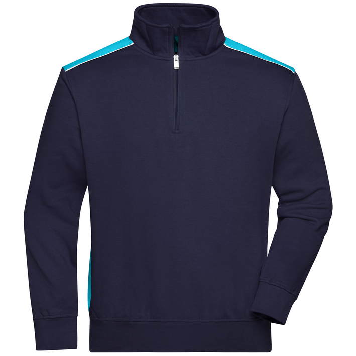 02.0868 James & Nicholson - JN 868 navy/turquoise .o51