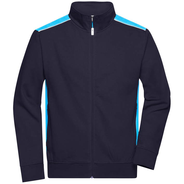 02.0870 James & Nicholson - JN 870 navy/turquoise .o51