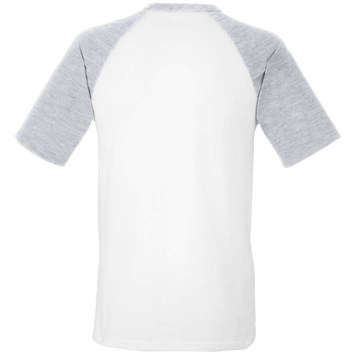 16.1026 F.O.L. - Baseball T white/heather grey .p86