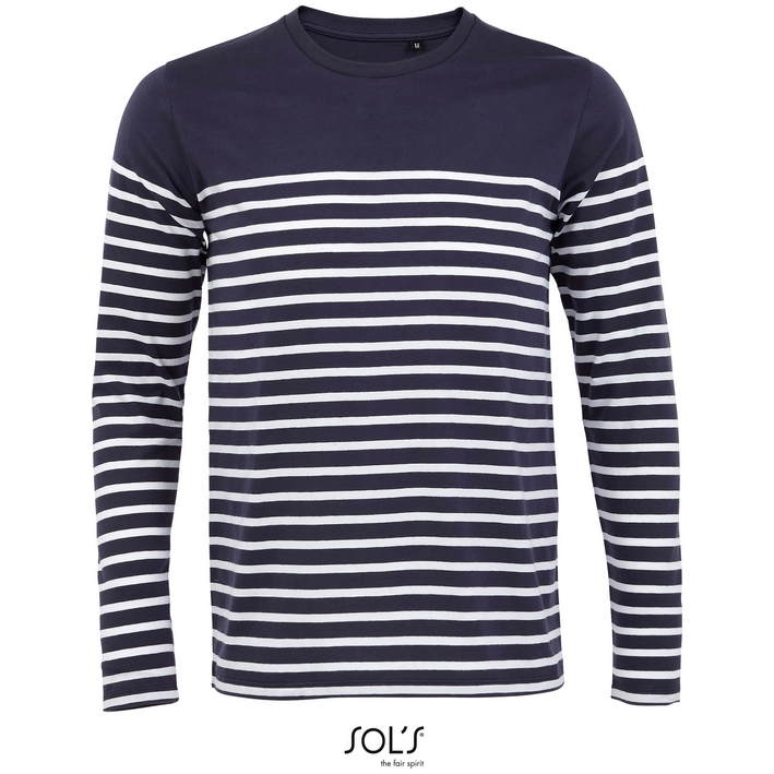25.3099 SOL'S - Matelot LSL Men french navy/white .d76