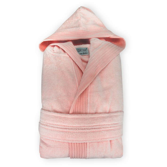 48.1043 The One - Velour Bathrobe salmon .v42