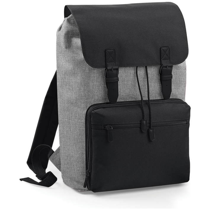 52.0613 BagBase - BG 613 grey marl/black .k50