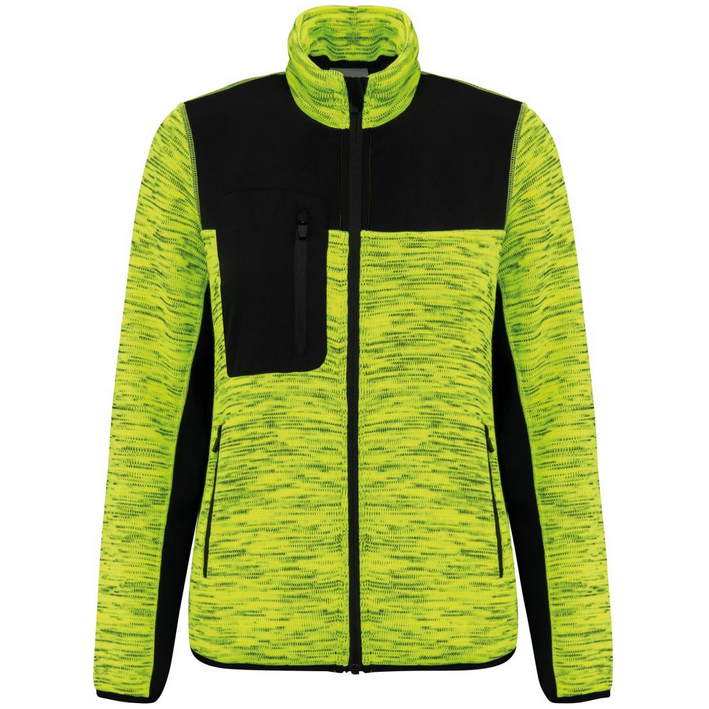 fluorescent yellow melange/black